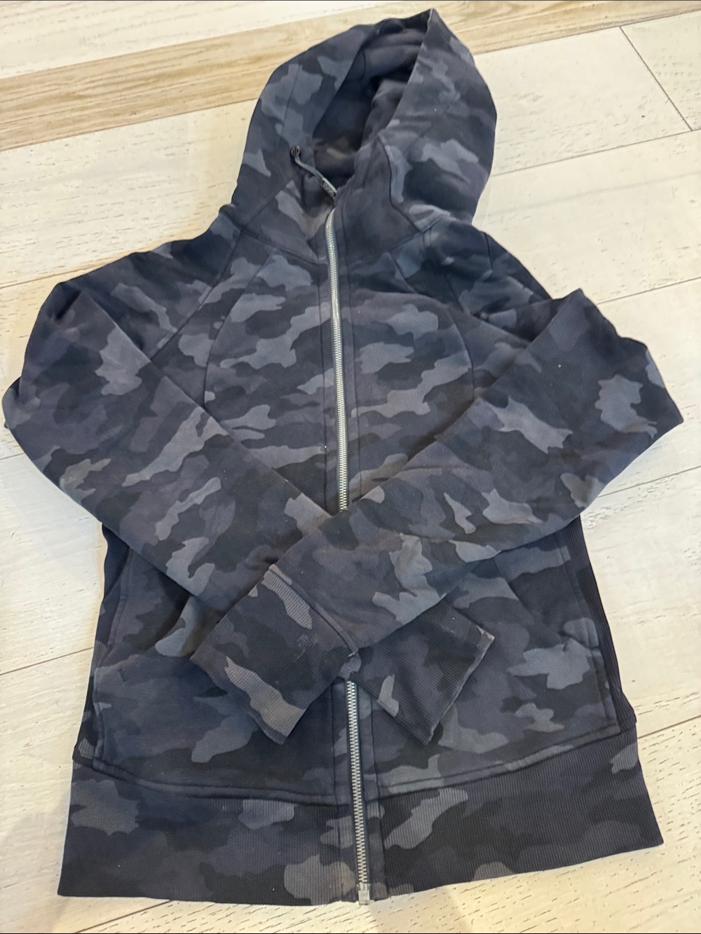 lululemon athleticaCamo Zip Hoodie - Gray & Black